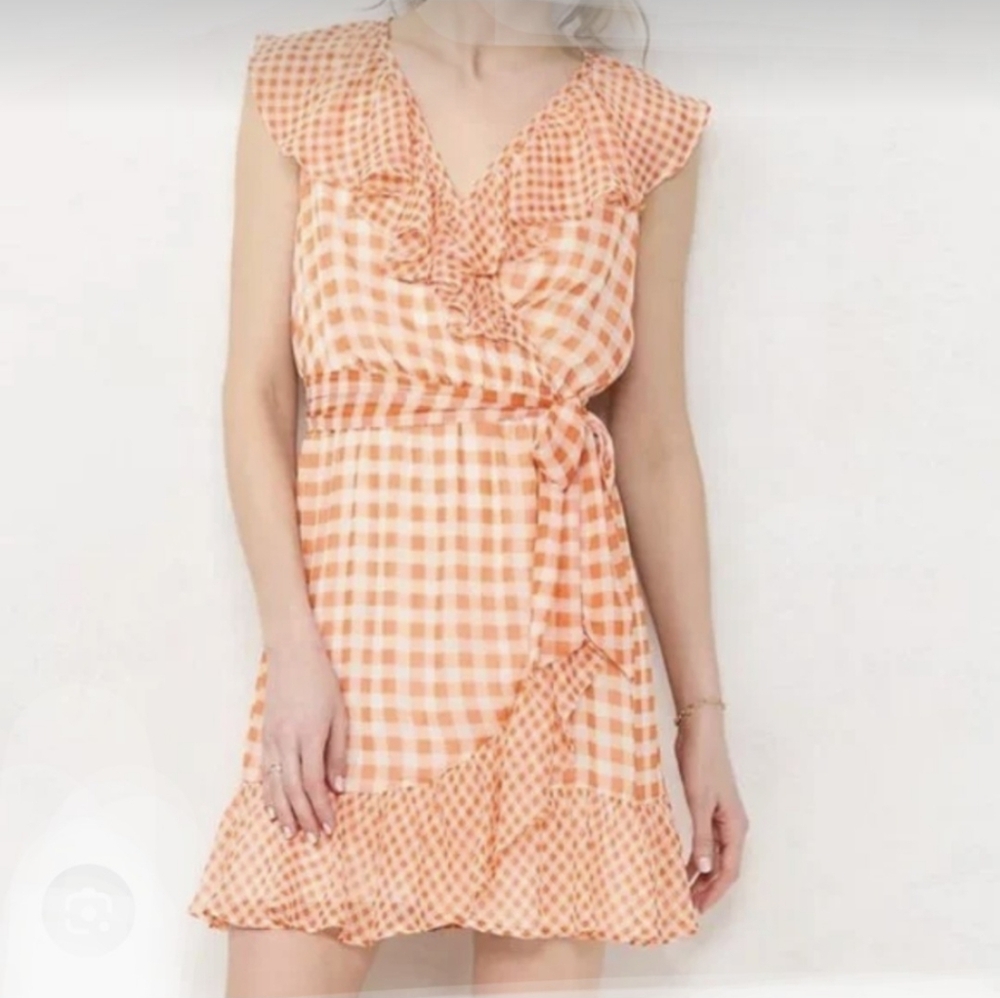 Women's LC Lauren Conrad Ruffle  plated Dress Size S